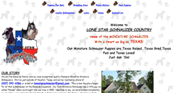 Desktop Screenshot of lonestarschnauzercountry.com